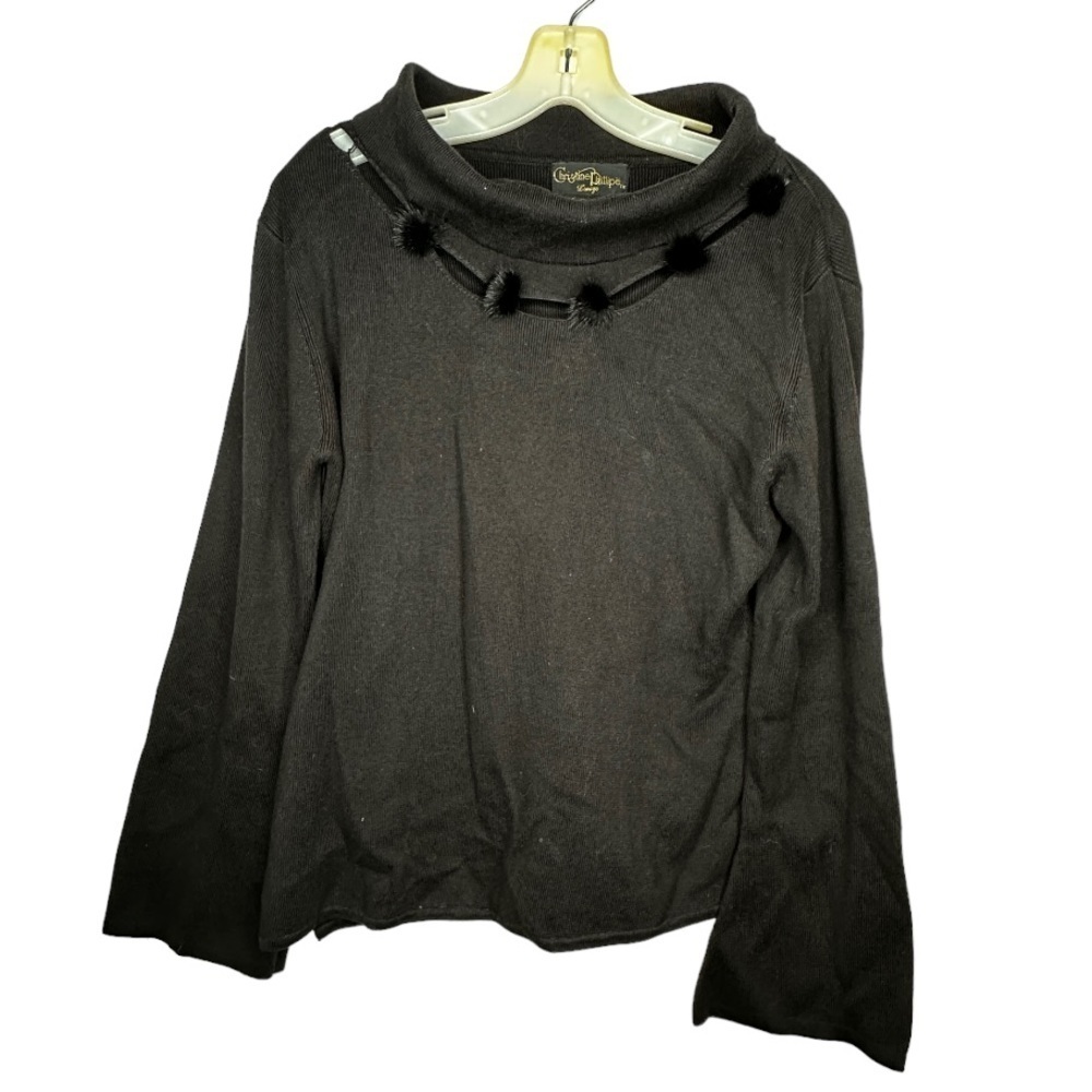 Vintage Christine Phillipe Limage Black Sweater
